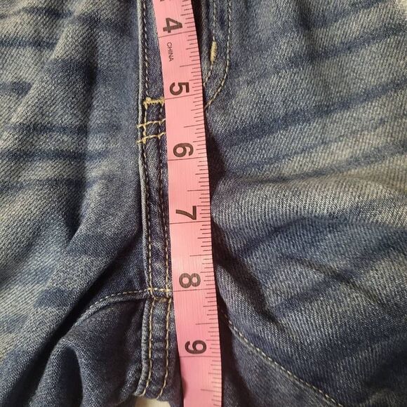 Kancan Boyfriend Distressed Low Rise Skinny Denim Jeans Medium Wash Size 3/25 - Picture 11 of 12